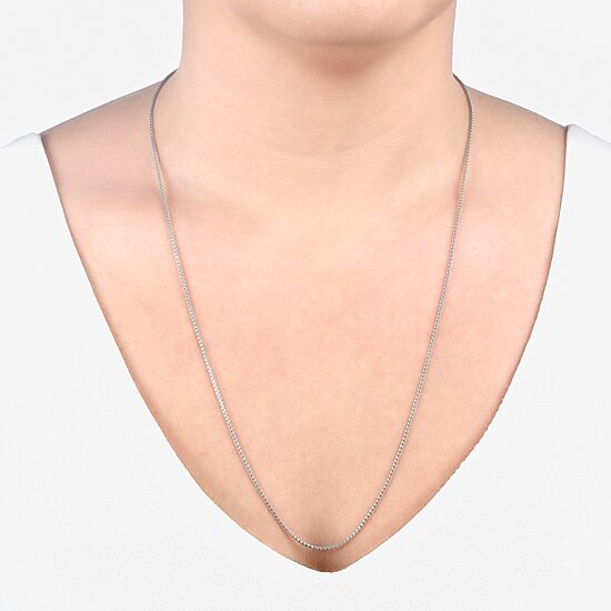 Silver Treasures Made in Italy Sterling Silver 16-30" Diamond-Cut Popcorn Chain