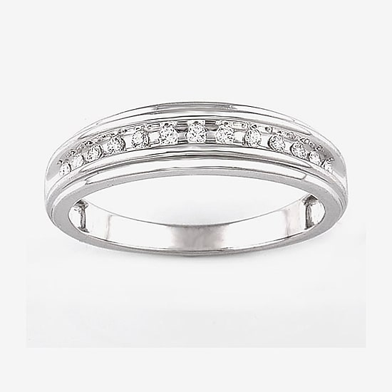 Womens 1/2 CT. T.W. Natural White Diamond 10K Gold Round Side Stone Bridal Set
