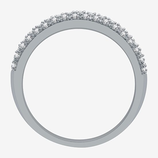 I Said Yes (H-I / I1) Womens 1/5 CT. Lab Grown White Diamond Sterling Silver Anniversary Wedding Band