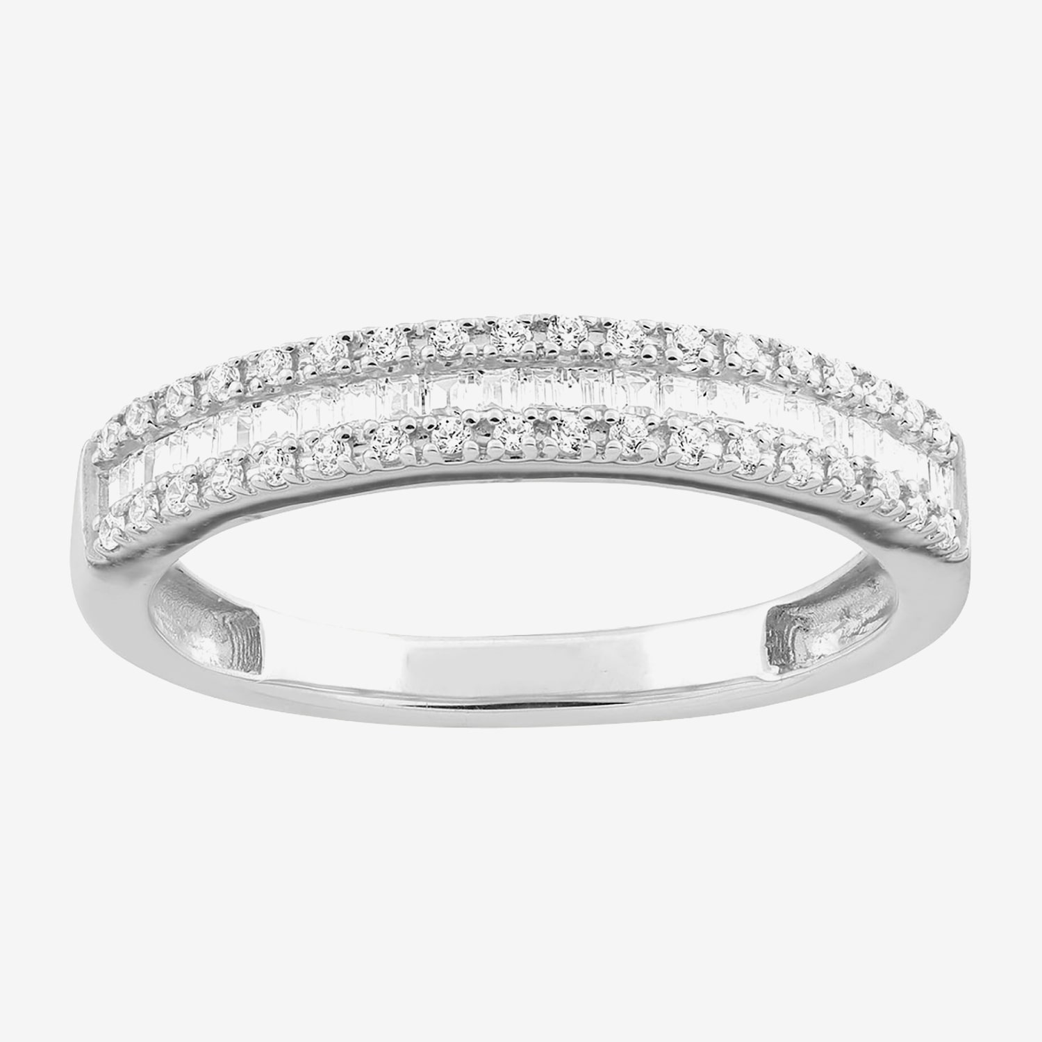 Womens 1 CT. T.W. Natural White Diamond 10K Gold Side Stone Halo Bridal Set