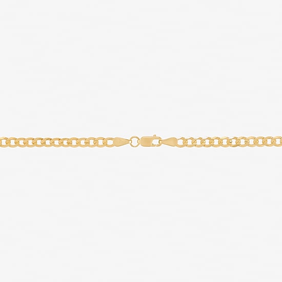 Unisex Adult 14K Gold 20 Inch Curb Chain Necklace
