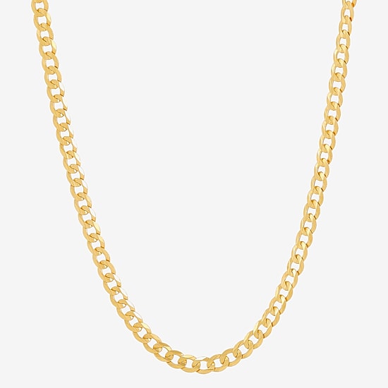 Unisex Adult 14K Gold 20 Inch Curb Chain Necklace