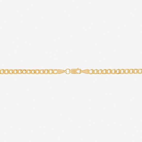 Mens 14K Gold 24 Inch Curb Chain Necklace