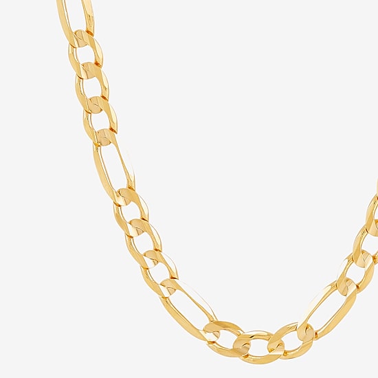 Unisex Adult 14K Gold 22 Inch Figaro Chain Necklace