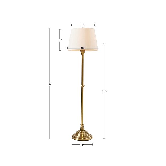 Hampton Hill 59"H Aelorian Floor Lamp