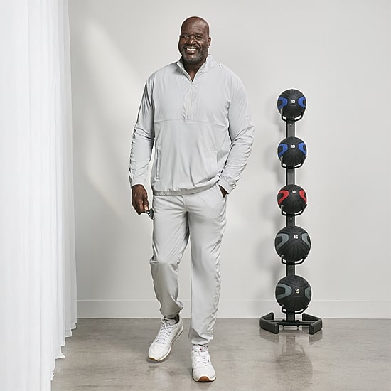 Shaquille O'Neal XLG™ Woven Mens Tapered Classic Fit Big and Tall Track Pant
