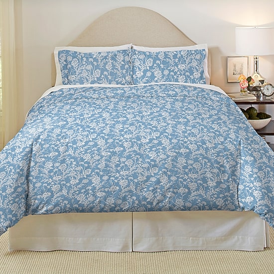 Pointehaven Brushed Cotton Duvet Cover Set
