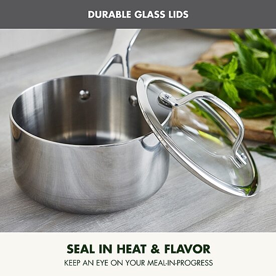GreenPan Valencia Pro Stainless Steel Uncoated 10-pc. Cookware Set