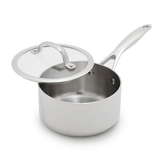 GreenPan Valencia Pro Stainless Steel Uncoated 1.6-qt. Saucepan with Lid
