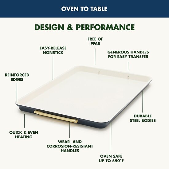 GreenPan Reserve Bakeware 13"X9" Cookie Sheet