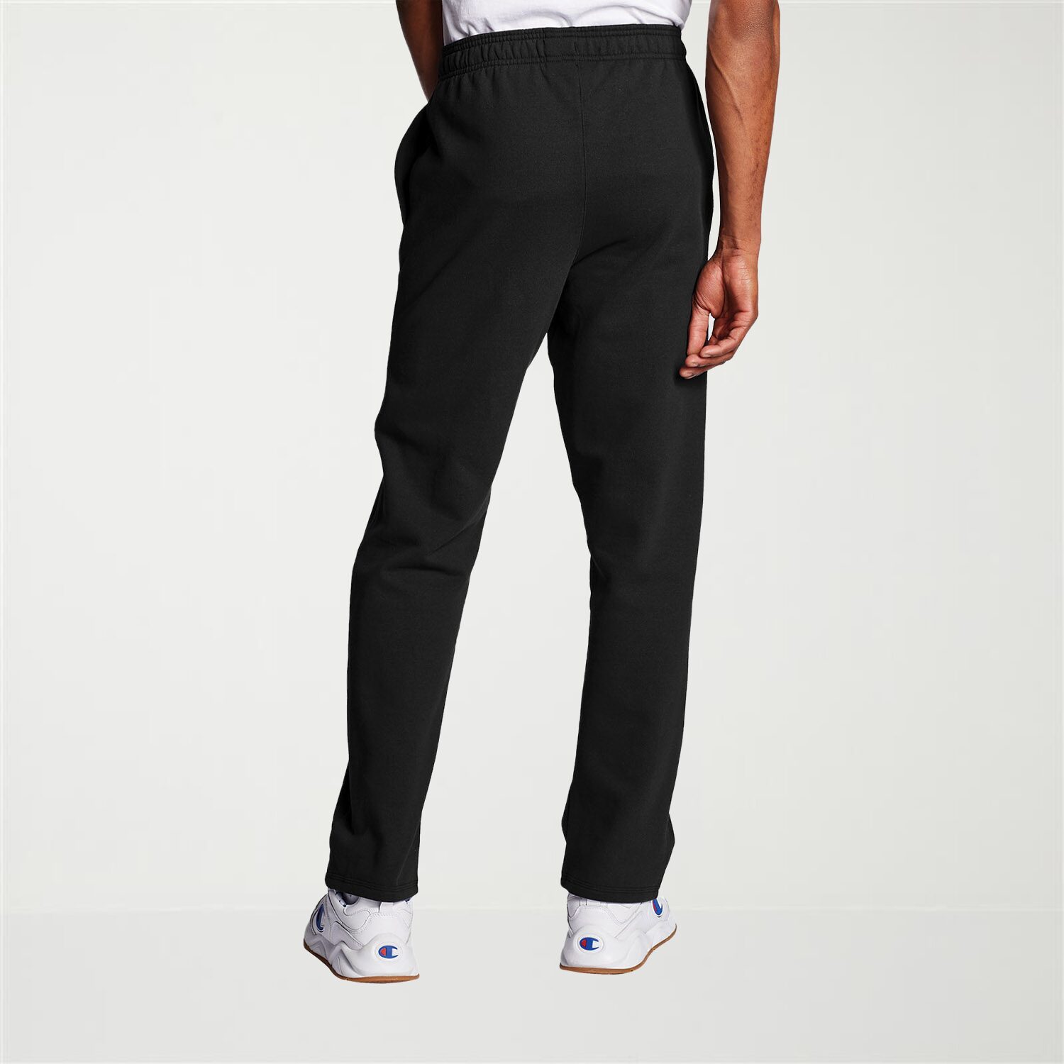 Champion Powerblend Mens DRAWSTRING WAIST Straight Mid Rise Regular Fit Sweatpant