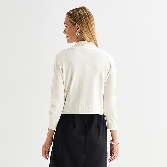 Perceptions Womens 3/4 Sleeve Shrug