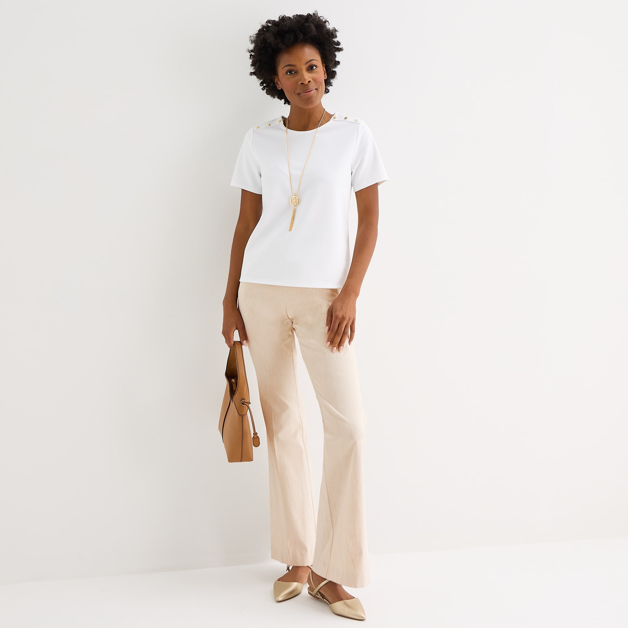 Liz Claiborne Lisa Womens Flare Pull-On Pant