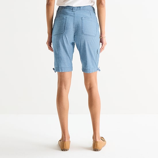 St. John's Bay Womens 11" Mid Rise Bermuda Short