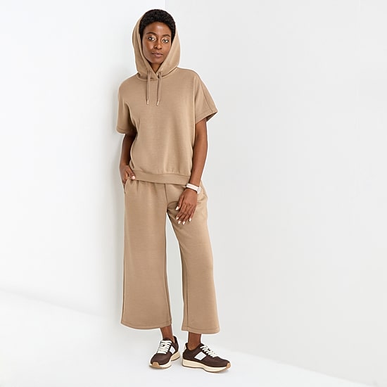 Stylus Womens Short Sleeve Hoodie