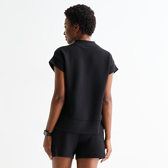 Stylus Womens Mock Neck Short Sleeve T-Shirt