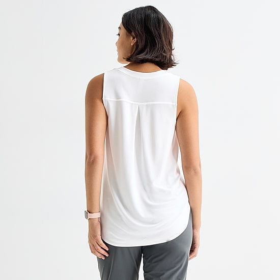Stylus Womens Crew Neck Sleeveless Tank Top