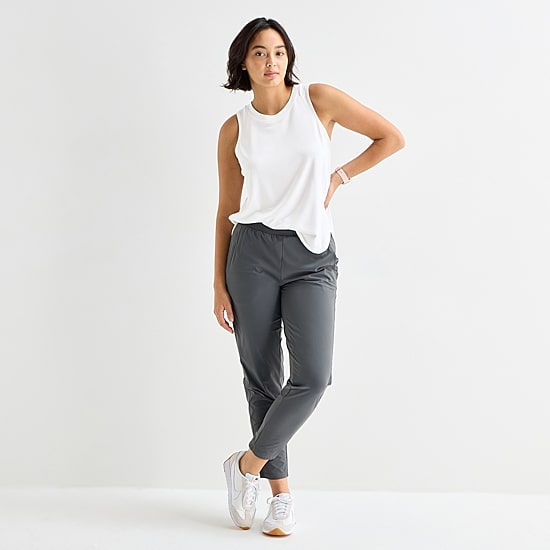 Stylus Womens Crew Neck Sleeveless Tank Top