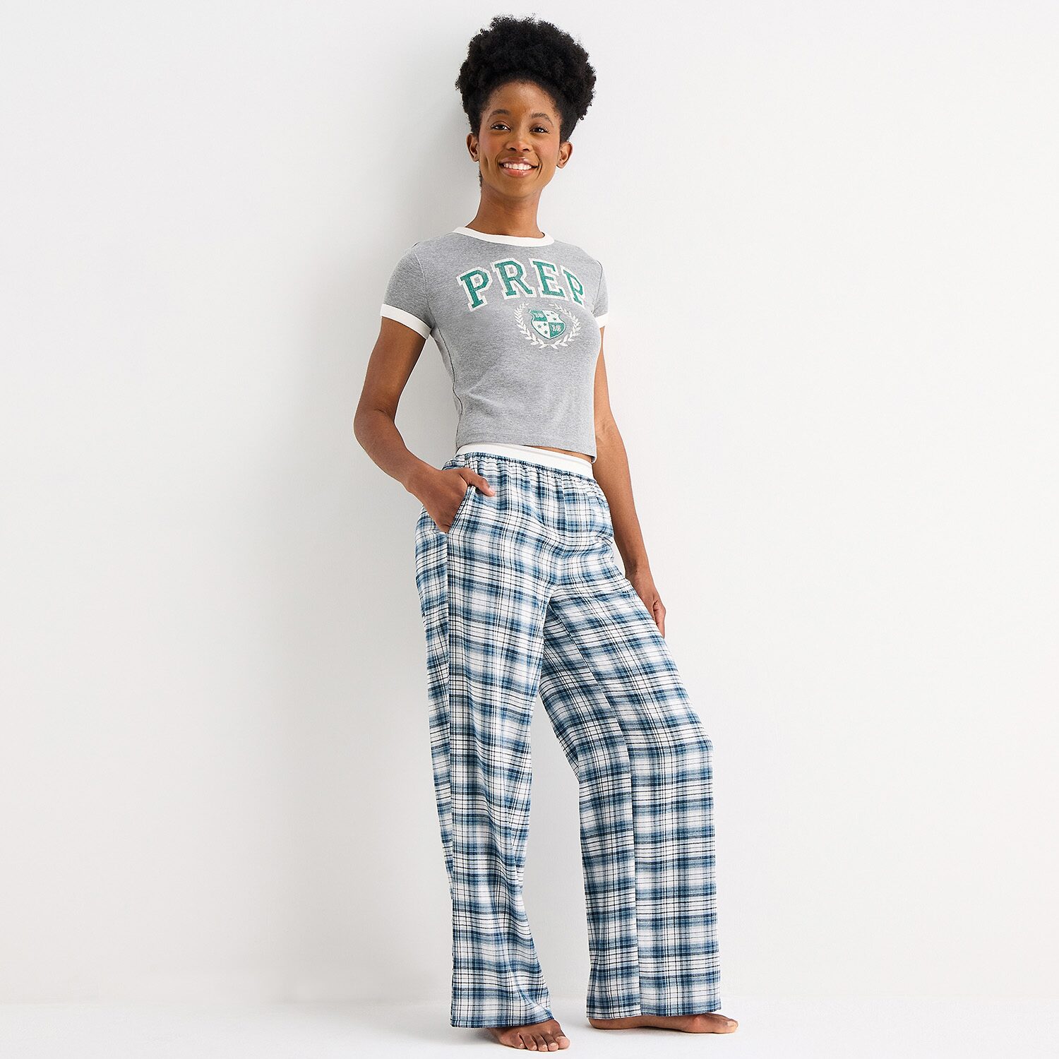 Arizona Womens Juniors Flannel Pajama Pants