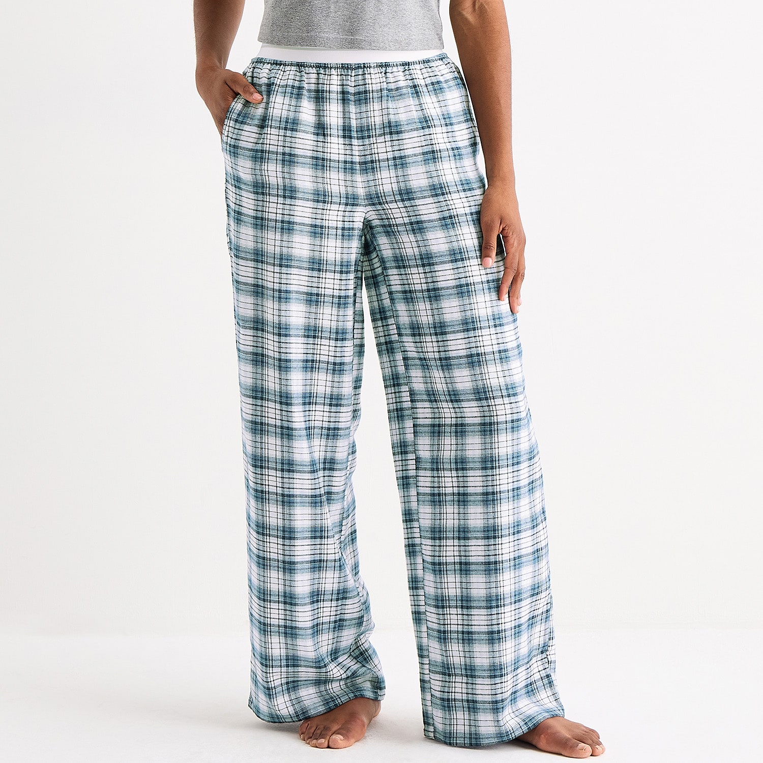 Arizona Womens Juniors Flannel Pajama Pants