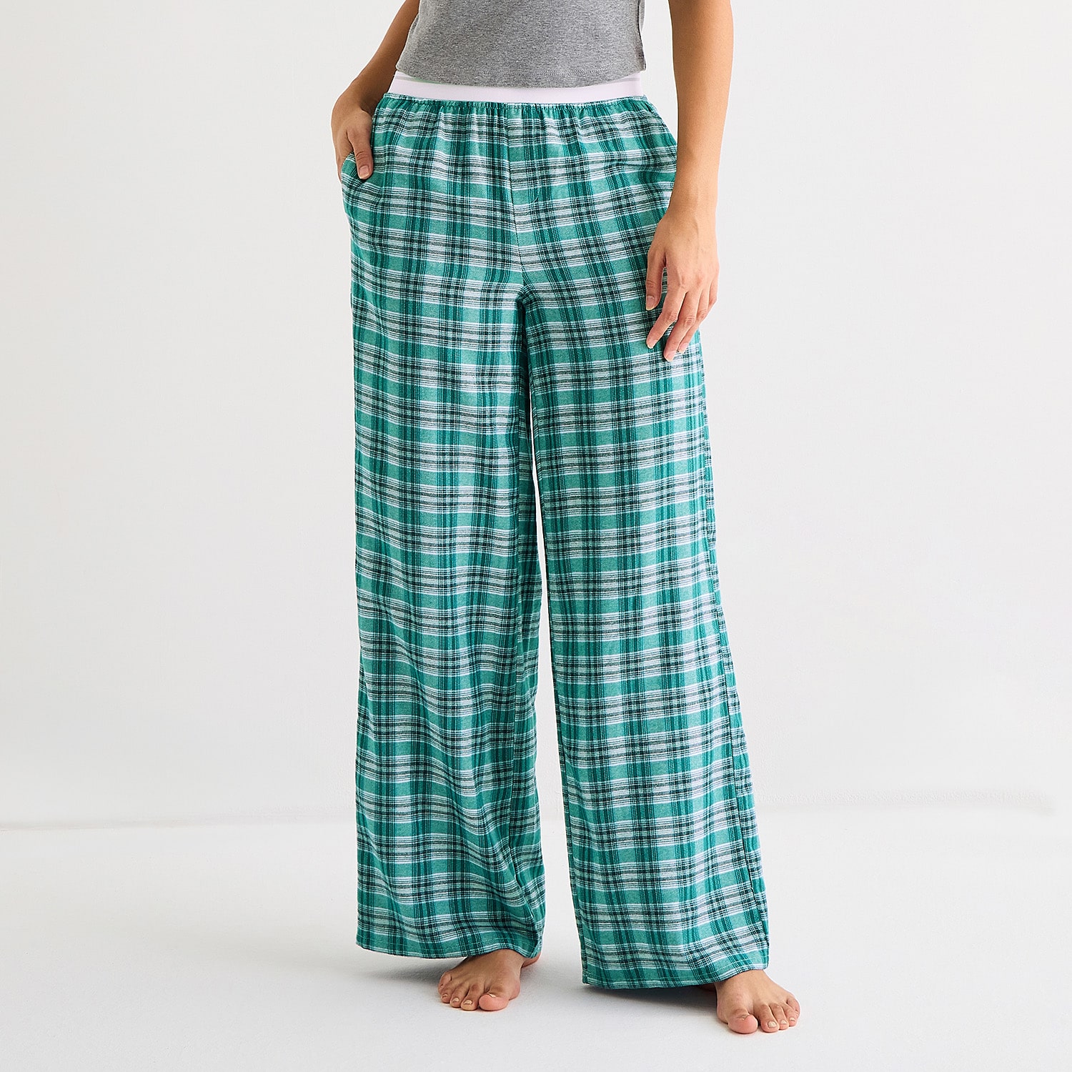 Arizona Body Womens Juniors Flannel Pajama Pants