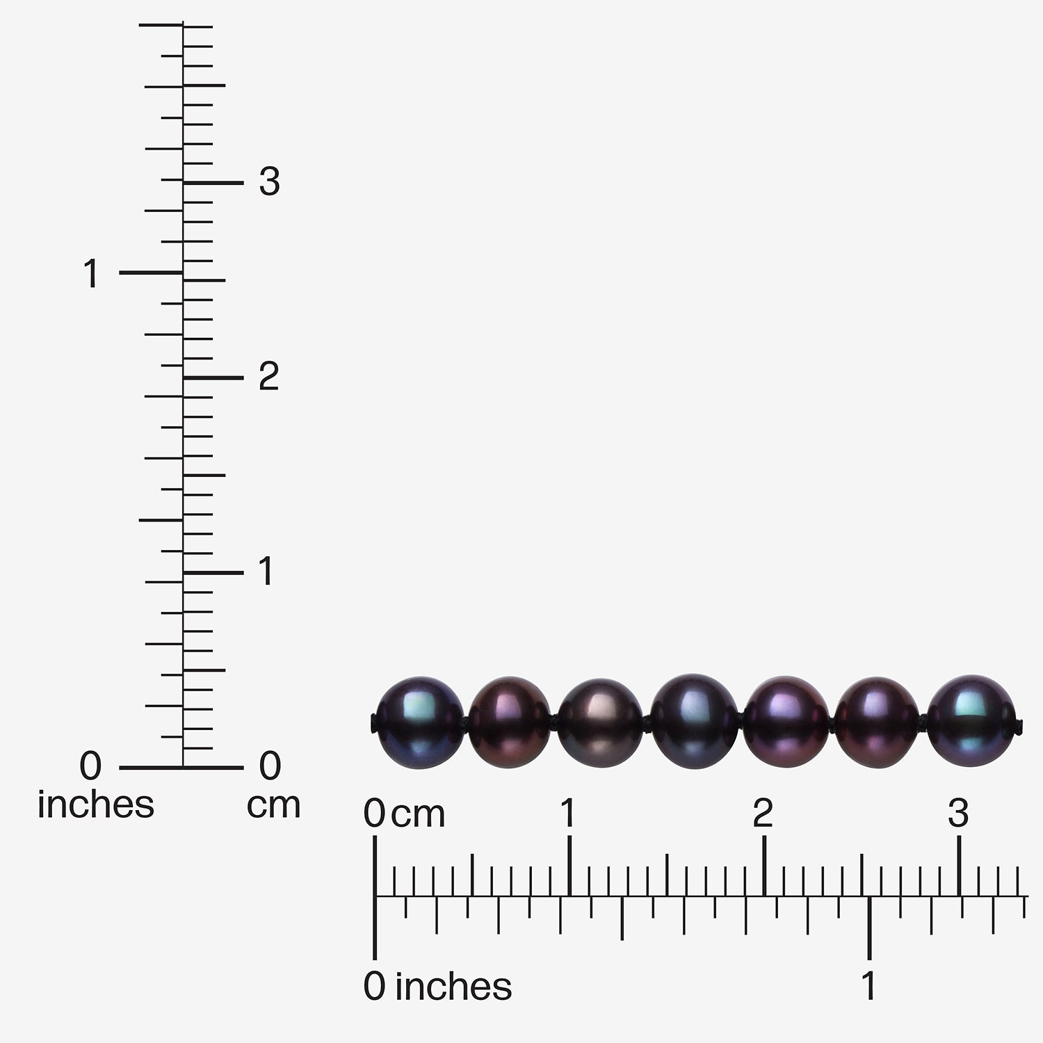 Limited Quantities! Unisex Adult Dyed Black Sterling Silver Inch Strand Necklace