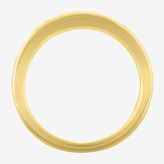 Diamond Addiction G-H / Si2-I1 Womens 5MM 1/10 CT. T.W. Lab Grown White Diamond 14K Gold Over Silver Heart Band