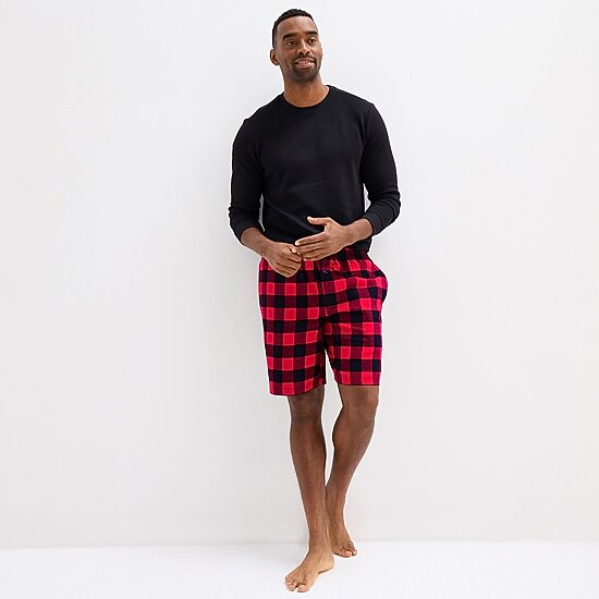 St. John's Bay Mens Flannel Pajama Shorts