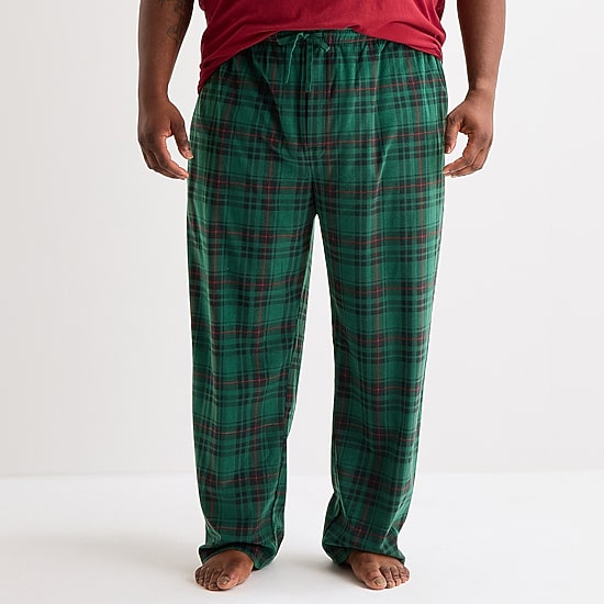 St. John's Bay Mens Big and Tall Microfleece Pajama Pants