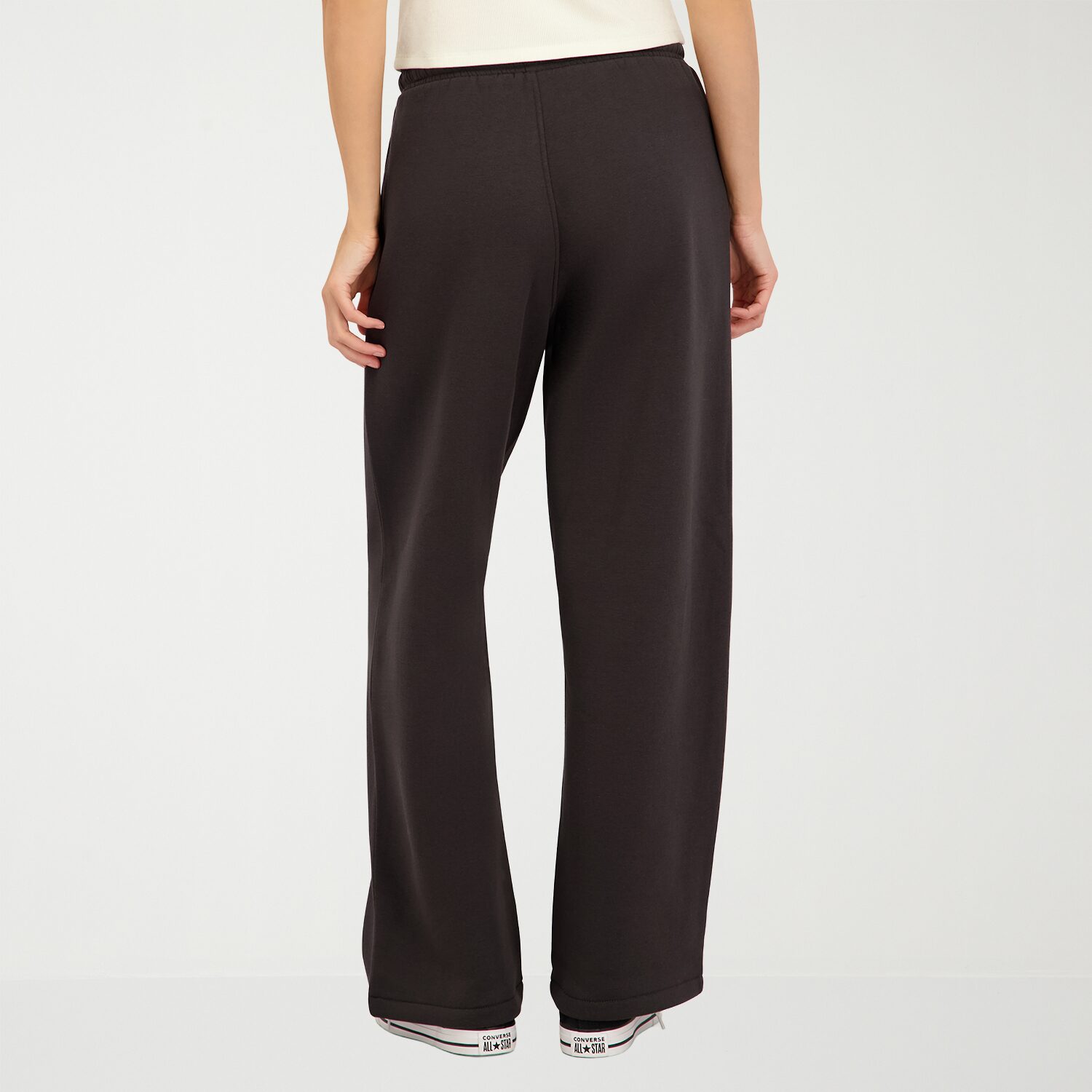 VOLCOM Womens Juniors Wide Leg Mid Rise Sweatpant