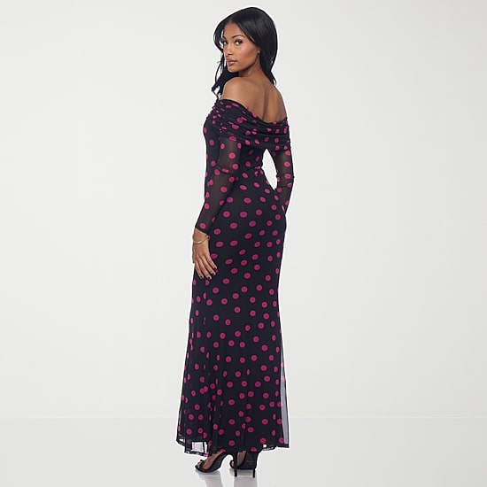 women's black and pink dress Satin lace maxi with cutouts – Color: Light pink/Black – RASARIO Online Boutique 46 (FR) / Light pink/Black Natural Sleeve Length Ashley Lauren Style 11735