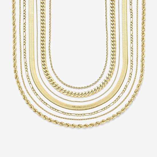 Made in Italy Womens 14K Gold 20 Inch Box Chain Necklace