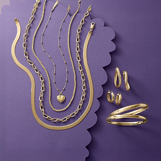 Womens 10K Gold 20mm Circle Round Hoop Earrings