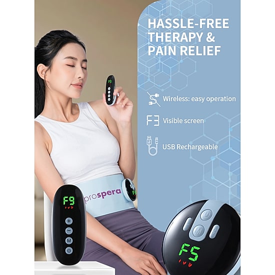 Prospera Electric Heating Pad With,Cordless Massager