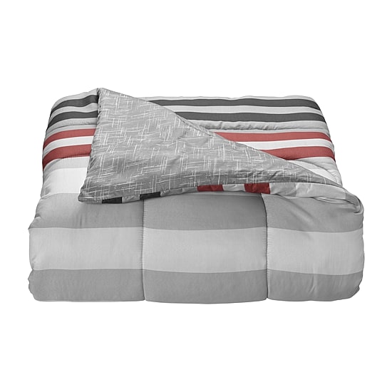 Lanwood Home Xavier Stripe 8-pc. Midweight Comforter Set