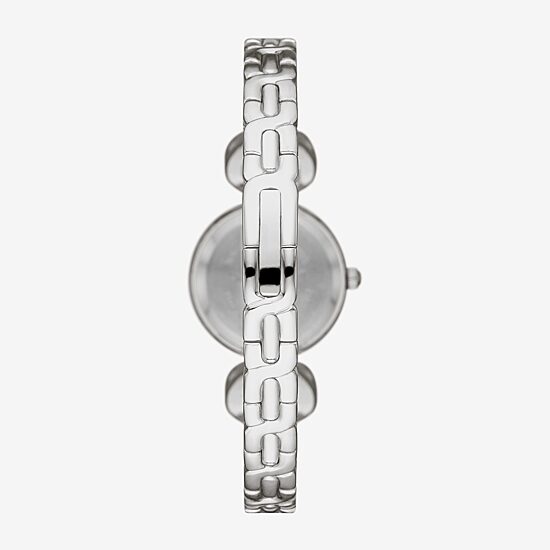 Geneva Womens Crystal Accent Silver Tone 2-pc. Watch Boxed Set Fmdjset058