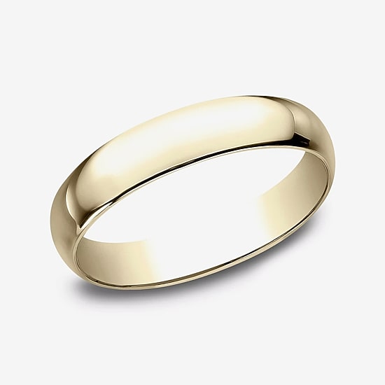 4mm 10K Gold Wedding Band