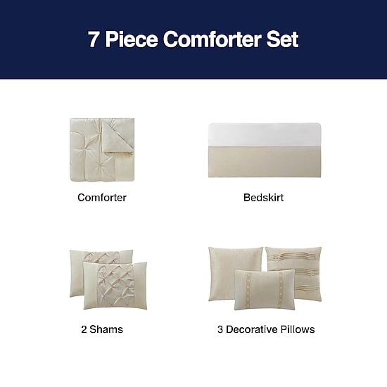 Broadhaven Cressida 7-pc. Embellished Embroidered Comforter Set
