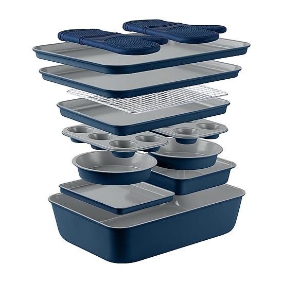 Country Kitchen Stackable Non-Stick 13-pc. Bakeware Set