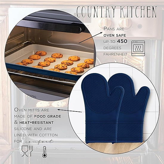 Country Kitchen Stackable Non-Stick 13-pc. Bakeware Set