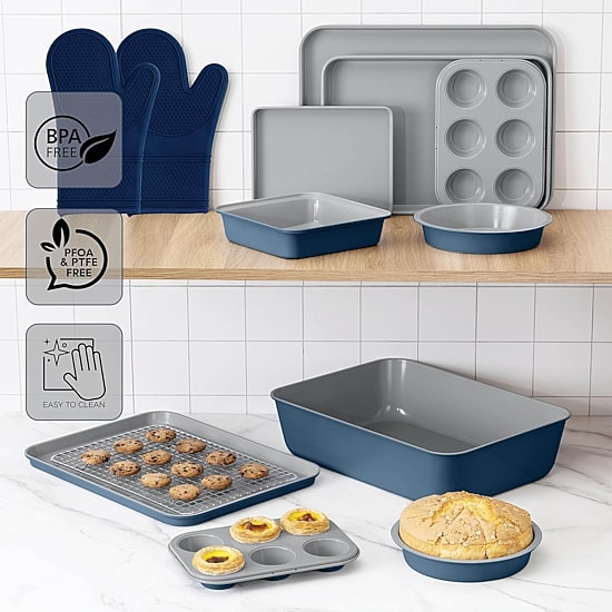 Country Kitchen Stackable Non-Stick 13-pc. Bakeware Set