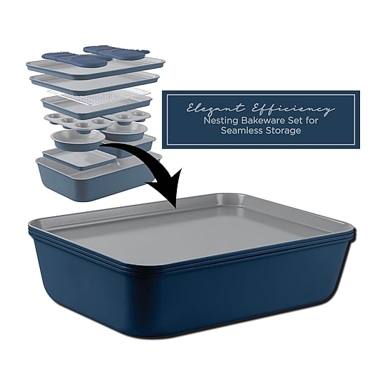 Country Kitchen Stackable Non-Stick 13-pc. Bakeware Set