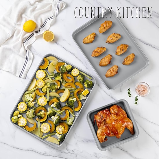Country Kitchen Stackable Non-Stick 13-pc. Bakeware Set