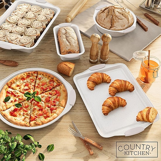 Country Kitchen Stackable Non-Stick 10-pc. Bakeware Set