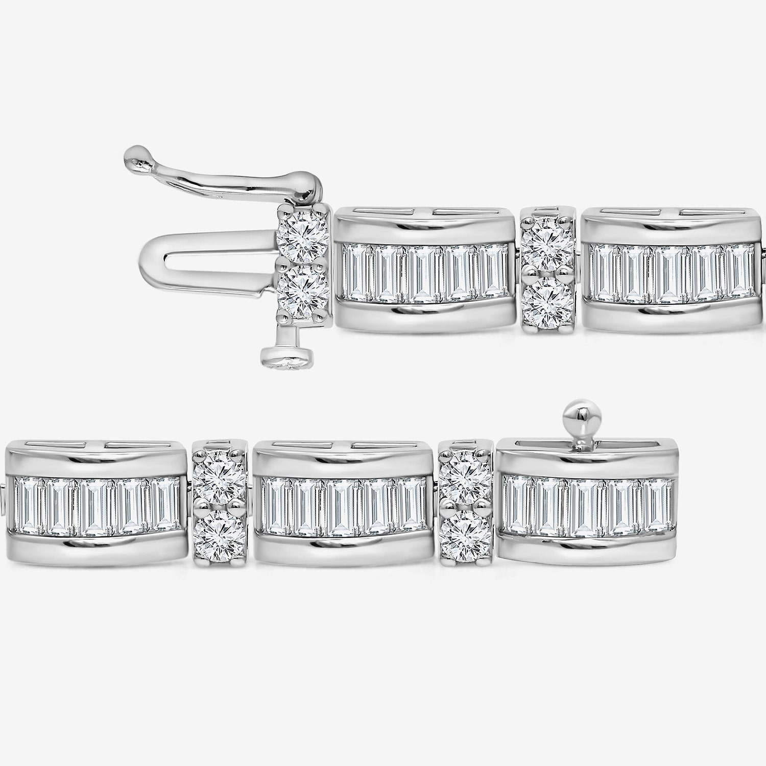 (I / I1) Womens 10K Gold 7.25 Inch or 8 Link Bracelet
