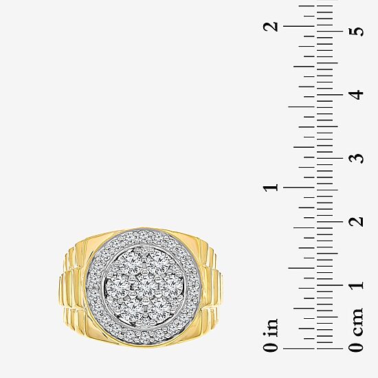 Men's 2 CT. T.W. Genuine Diamond Cluster Ring in 10K or 14K Gold
