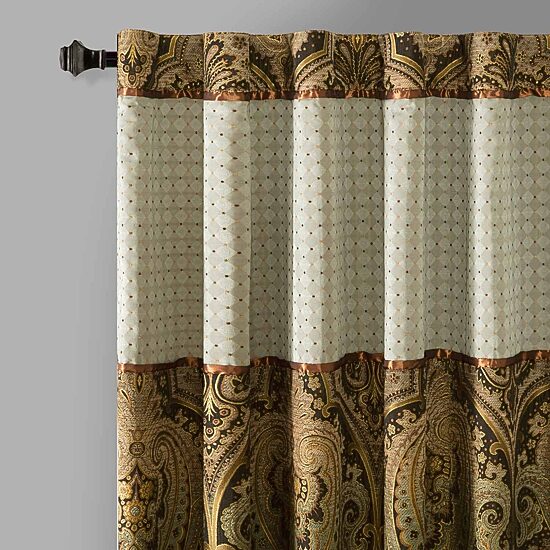 Madison Park Canovia Springs Rod Pocket Back Tab Waterfall Valance