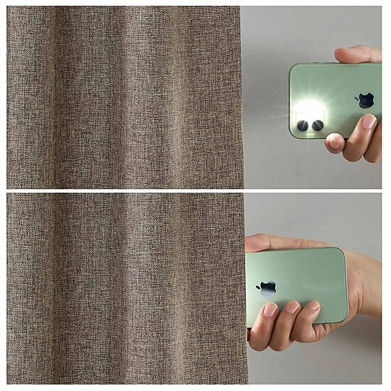 Threadmade Solace Rod Pocket Back Tab Energy Saving 100% Blackout Single Curtain Panel