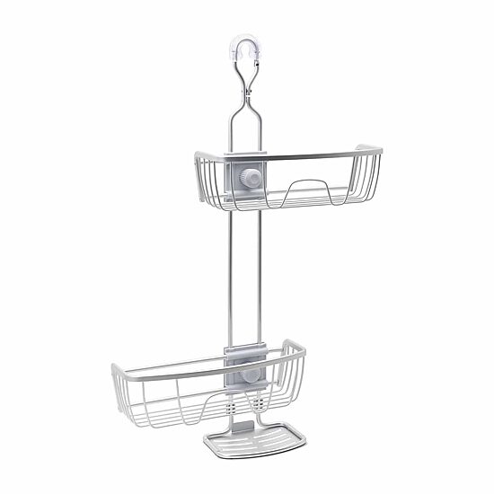 Zenna Home Never Rust Aluminum Adjustable Shower Caddy
