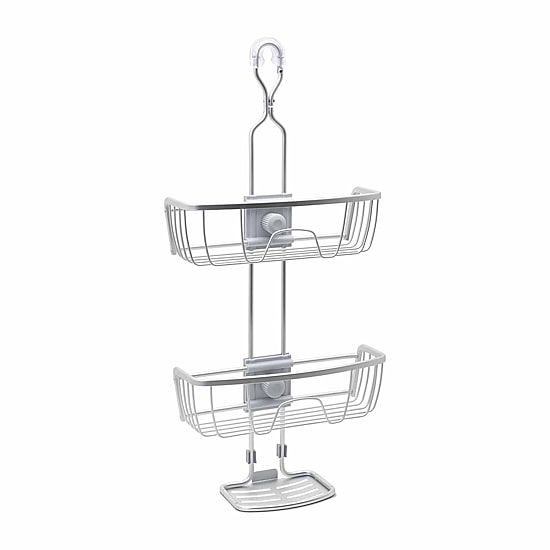 Zenna Home Never Rust Aluminum Adjustable Shower Caddy